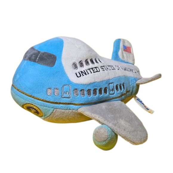 Air Force One Plush Plane w Take Off Sound - Picture 2 of 3